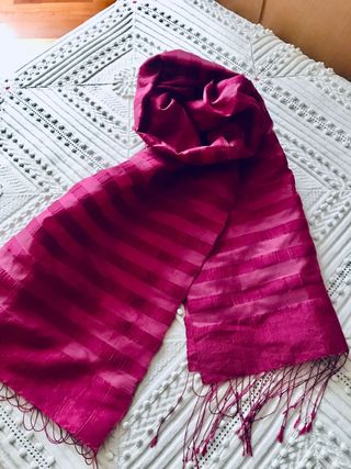 Sciarpa Mai Savanh Lao in seta shantung