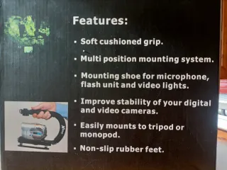 Opteka X Grip Estabilizador Cámara