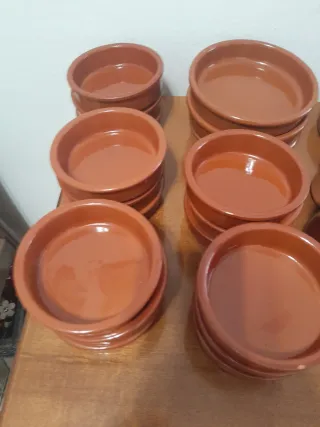 Conjunto menaje cerámica terracota