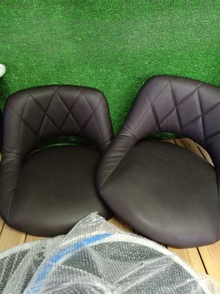 SONGMICS Sgabelli da Bar, Set di 2, Sedie da Cucina con Struttura in Metallo Stabile e Rivestimento in Similpelle, Poggiapiedi, Altezza Seduta Regolabile, Montaggio Semplice, Vintage, Antracite LJB072B01V2