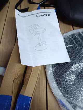 SONGMICS Sgabelli da Bar, Set di 2, Sedie da Cucina con Struttura in Metallo Stabile e Rivestimento in Similpelle, Poggiapiedi, Altezza Seduta Regolabile, Montaggio Semplice, Vintage, Antracite LJB072B01V2