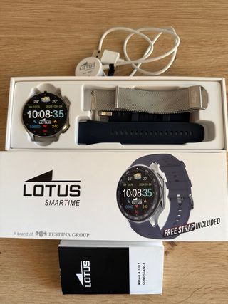 Lotus Smartime Smartwatch Plata y Azul Marino