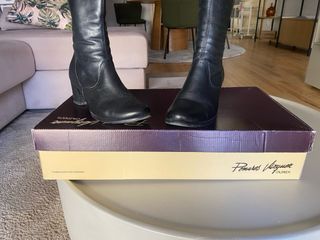 Botas de piel Pomares Vazquez Negras
