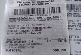 Apple Watch Series 10 GPS+Celular Negro/Azul