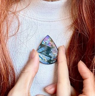 Labradorita Multicolor alta calidad cabujon