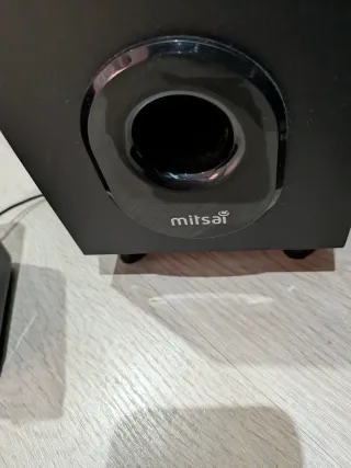 Altavoces PC Laptop 2.1 Mitsumi Negros