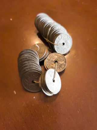 40 Monedas 1937 25 Centimos