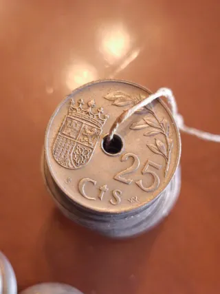 40 Monedas 1937 25 Centimos