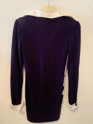 Vestido de punto con estampado argyle