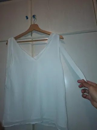 Blusa blanca mujer