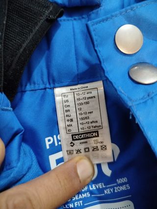 Pantalón de esquí azul para niño