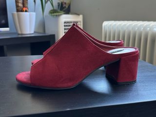 Tacones Zara Rojo burdeos