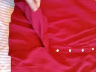 Falda larga roja Mango Talla S