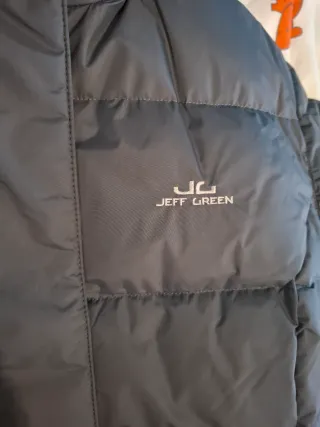 Abrigo Jeff Green plumífero largo gris