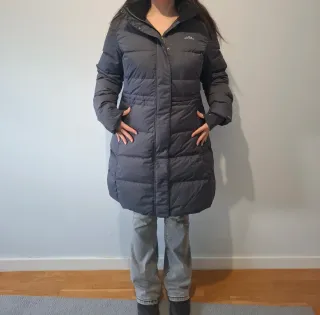 Abrigo Jeff Green plumífero largo gris