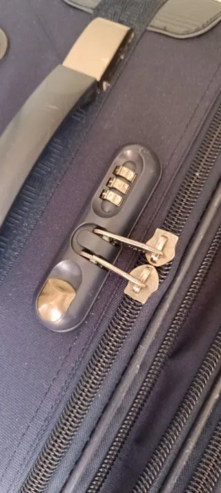 Maleta Grande Route 66 Azul 2 ruedas