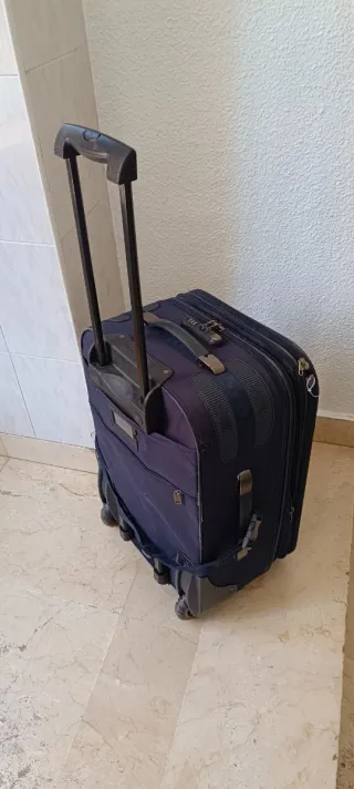 Maleta Grande Route 66 Azul 2 ruedas