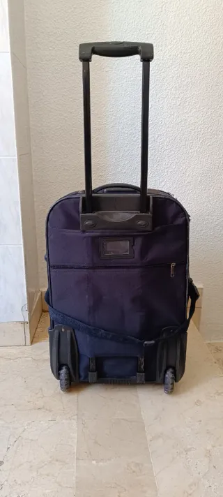 Maleta Grande Route 66 Azul 2 ruedas