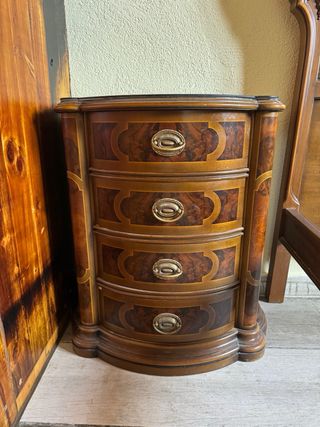 Dormitorio completo madera tallada