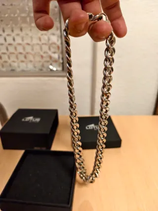 Cadena Lotus Style Acero Inoxidable, mide 46cm