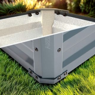 Arebos Cama elevada de Metal 180x90x59 cm Jardinera elevada