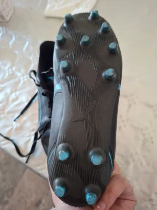 Botas de fútbol Puma niño negras