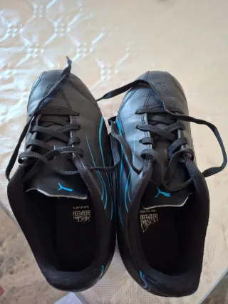 Botas de fútbol Puma niño negras