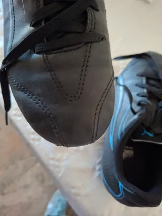 Botas de fútbol Puma niño negras