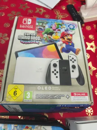 Nintendo Switch OLED Blanca+ Funda Mario Kart+ ACC
