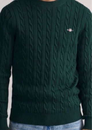Jersey GANT verde trenzado