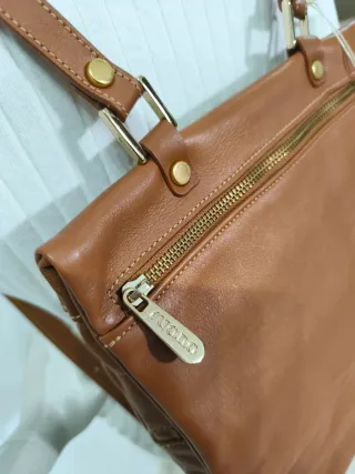 Mochila Piel Camel Ruano