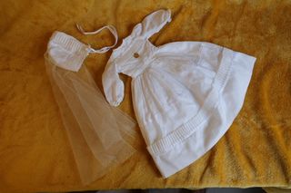 Vestido Nancy Comunión Años 70 + capota +medalla