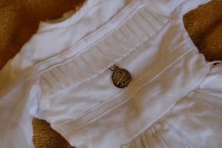 Vestido Nancy Comunión Años 70 + capota +medalla