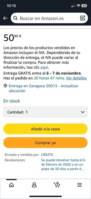 Batidora Create Pulse 800 vintage -Precintada