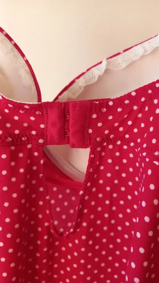 Lencería Triumph Roja Lunares Sin Estrenar