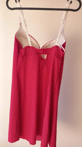 Lencería Triumph Roja Lunares Sin Estrenar