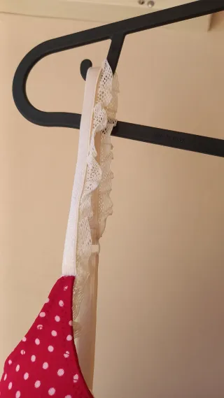 Lencería Triumph Roja Lunares Sin Estrenar