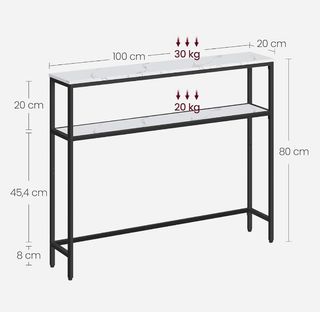 Mesa de Consola de 2 Niveles