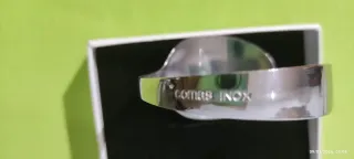 Pulsera rígida acero inoxidable regalo pendientes