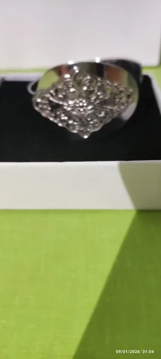 Pulsera rígida acero inoxidable regalo pendientes