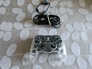 Mando USB Nintendo Switch Transparente