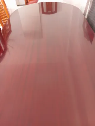 Mesa extensible madera con 6 sillas