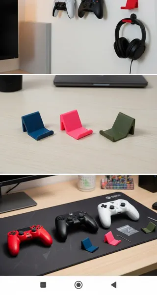 Suportes Minimalistas para Comandos PS5/Xbox