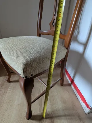 Juego de 6 sillas de comedor de madera