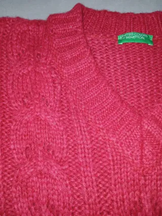 Maglione Benetton rosso fragola