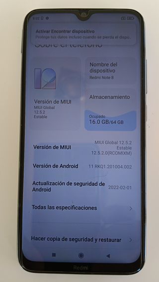 Xiaomi Redmi Note 8 blanco