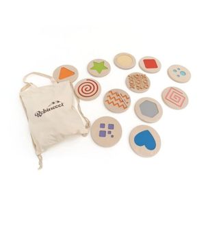 Juego Robincool bebé: texturas y formas Montessori