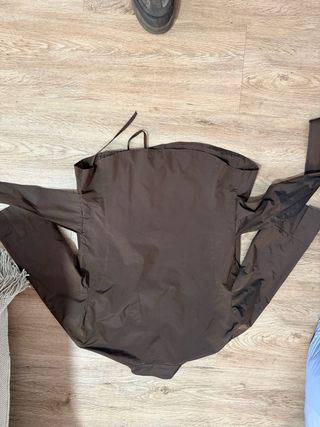 Camisa kimono mujer marrón