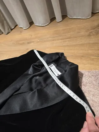 Blazer Terciopelo Zara Negro Mujer