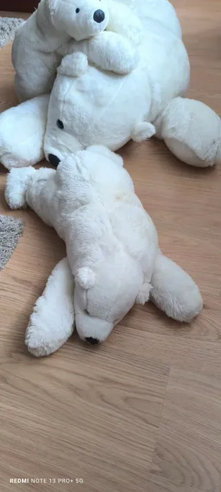 Lote 3 Peluches Osos Blancos juntos o por separado